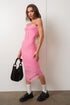 SWEET PINK HEM MESH DRESS