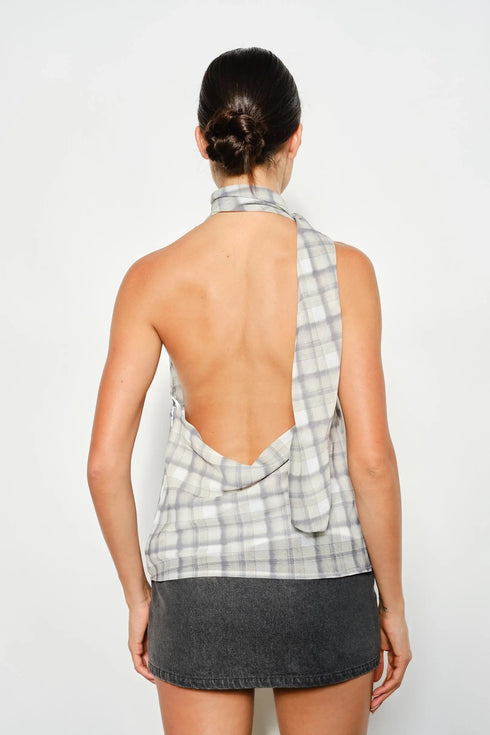 SILVER MUSE DRAPE TOP