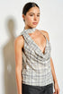 SILVER MUSE DRAPE TOP