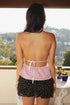 BELLA GINGHAM HALTER TOP