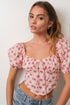 ROSE PRINT CORSET