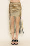 SEQUIN FRINGE SKIRT