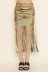 SEQUIN FRINGE SKIRT
