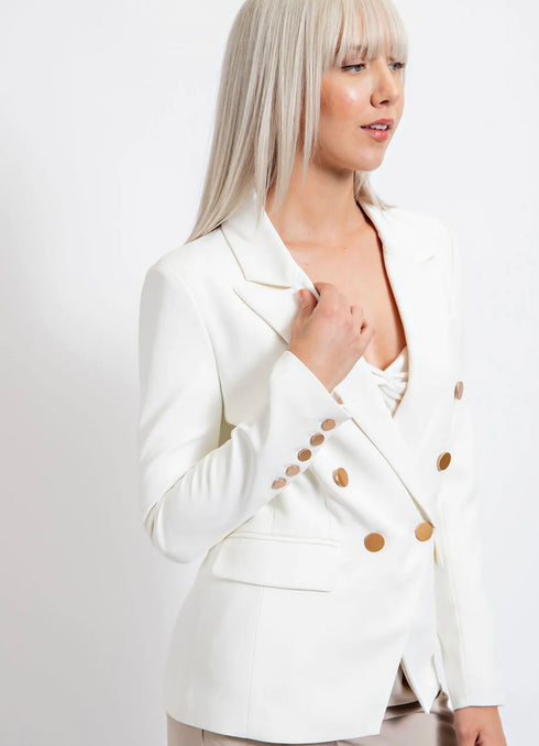 GOLD BUTTON BLAZER