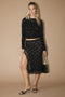 MIDNIGHT ROSE LACE SKIRT
