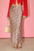 ANIMAL PRINT SILK MIDI SKIRT