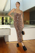 SPARKLY LONG LEOPARD DRESS