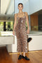 SPARKLY LONG LEOPARD DRESS