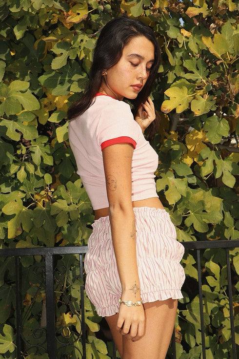 STRAWBERRY CROP TOP