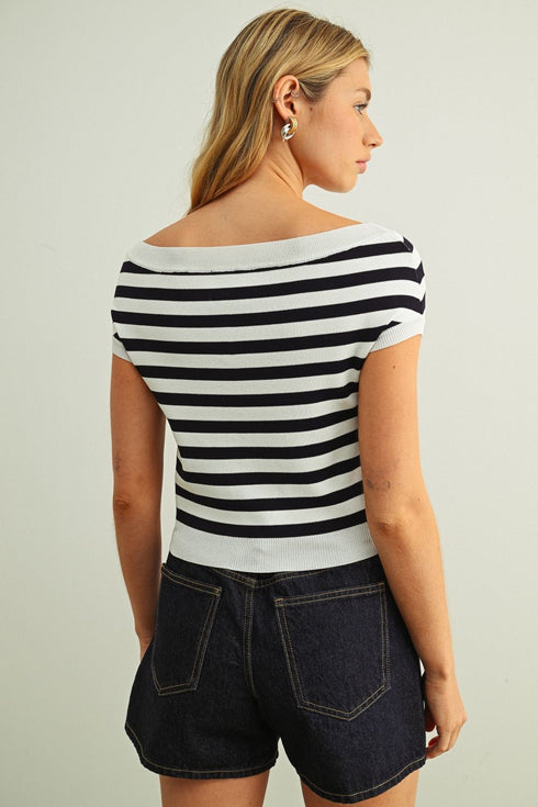 COASTAL MUSE STRIPE TOP