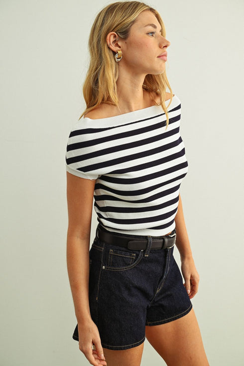 COASTAL MUSE STRIPE TOP