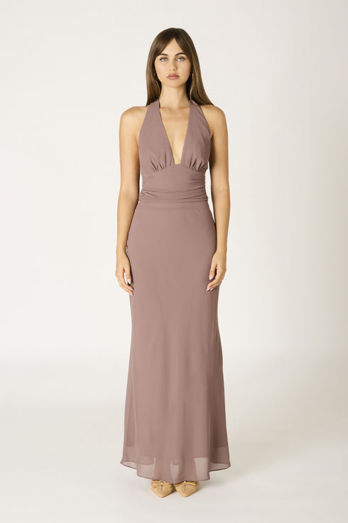 COCOA ELEGANCE MAXI DRESS