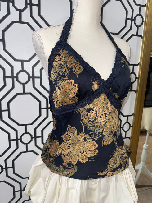 VINTAGE BLOOM HALTER TOP