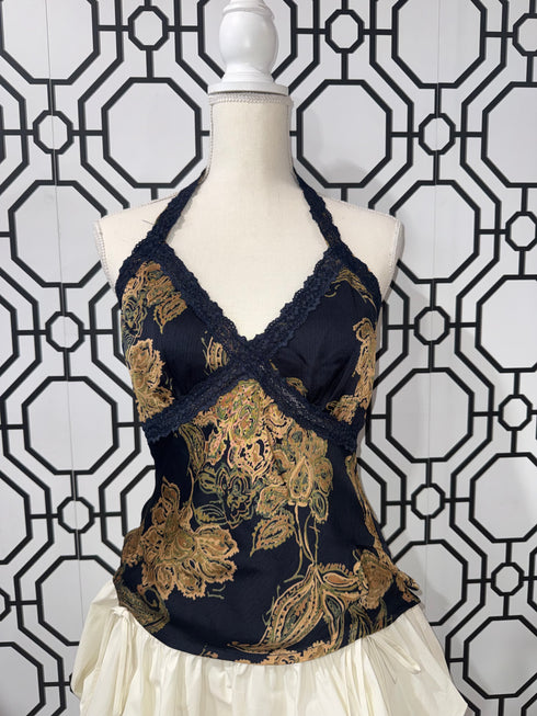 VINTAGE BLOOM HALTER TOP