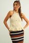COASTAL CHARM HALTER TOP