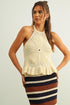 COASTAL CHARM HALTER TOP