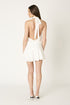 PEARL MUSE HALTER MINI DRESS