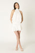 PEARL MUSE HALTER MINI DRESS