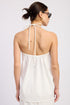 IVORY BREEZE HALTER TOP