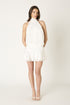 PEARL MUSE HALTER MINI DRESS