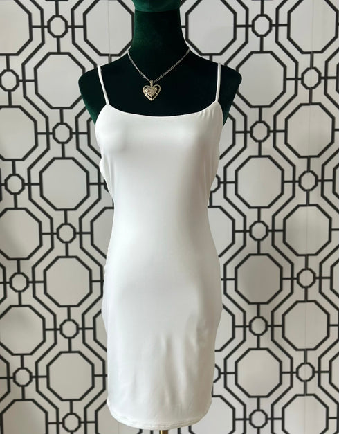 KNIT SLINKY OPEN BACK DRESS