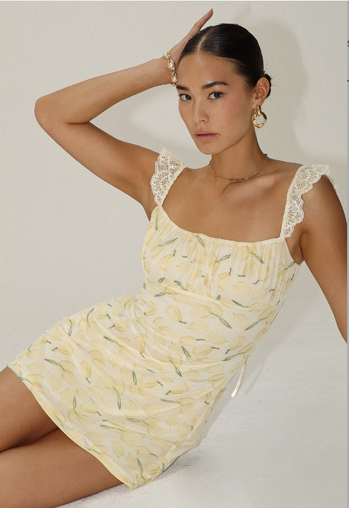 YELLOW MINI DRESS