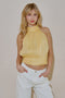 GOLDEN GLOW HALTER TOP